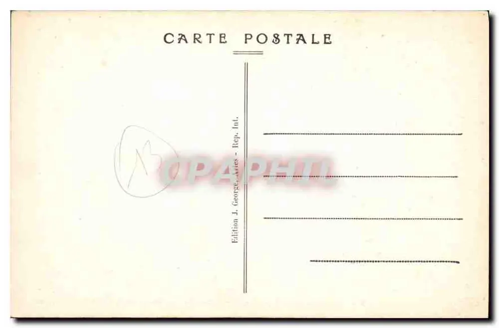 ARLES — Les Alyscamps — Carolingische Graf — Uitgave J. George, Arles - Achterkant