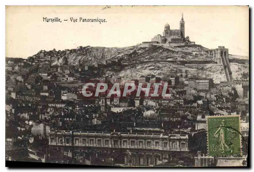 Marselha — Vista Panorâmica — editor não visível - Frente