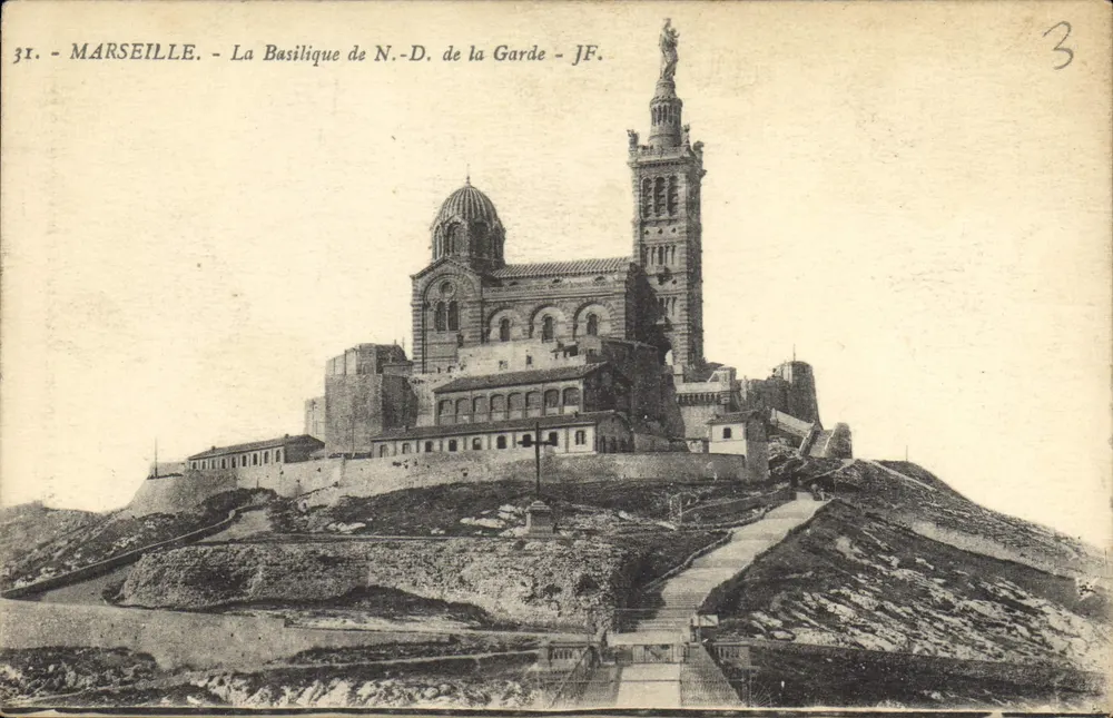 Marseille - La Basilica di N.-D. de la Garde - JF. - Recto