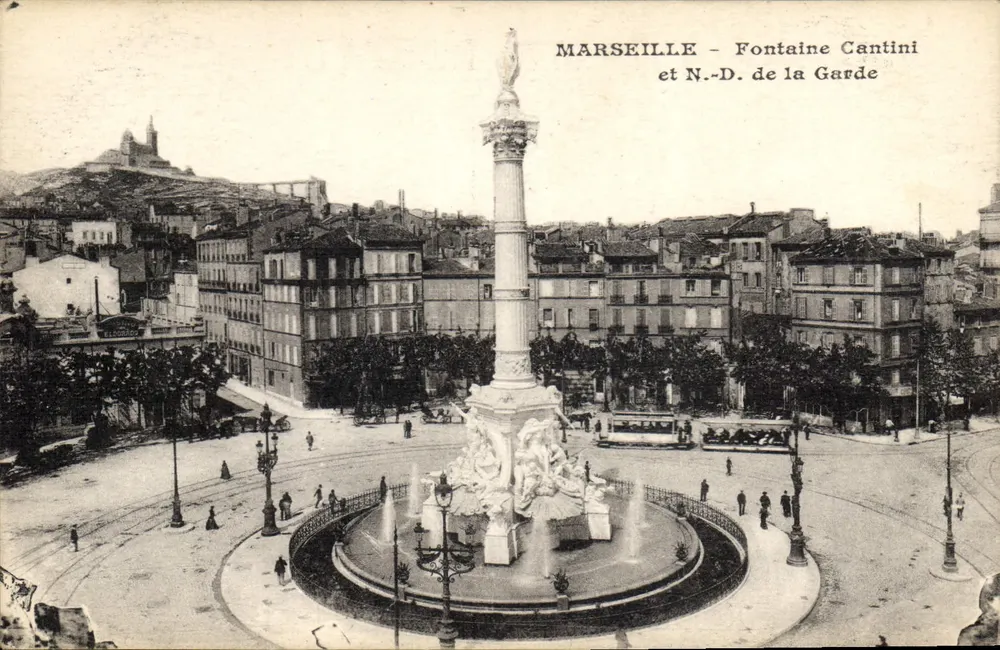 Marseille — Fontaine Cantini und N.-D. de la Garde - Vorderseite