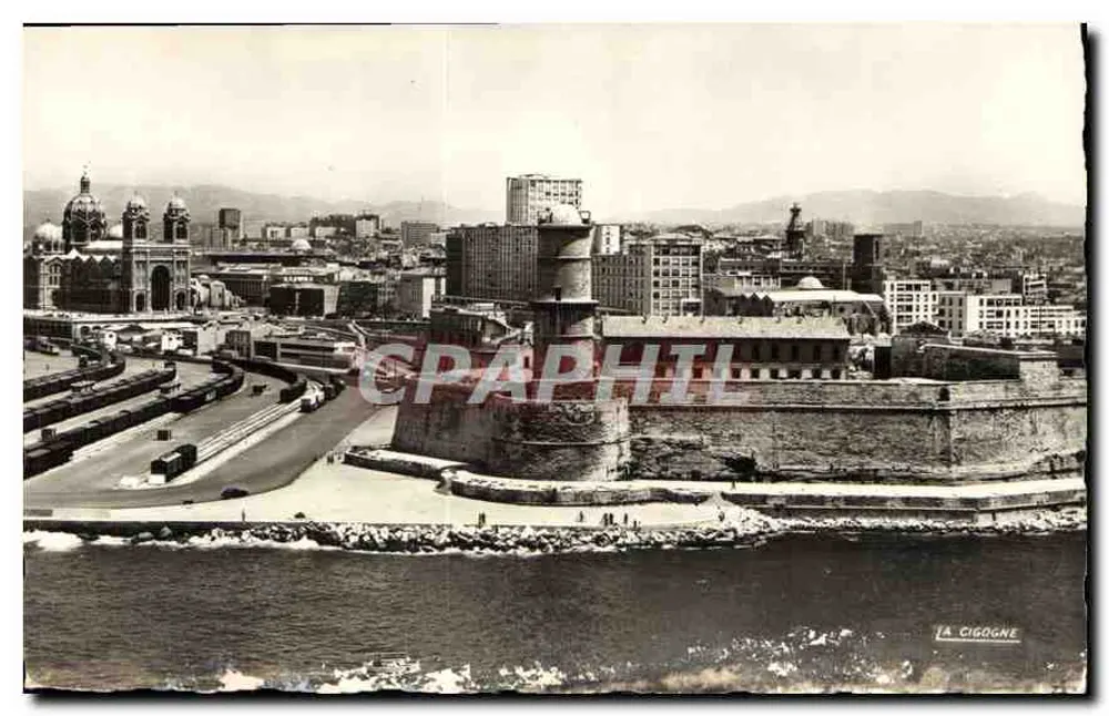 Die Storch — Monaco — Ansicht der Kathedrale und des Forts - Vorderseite