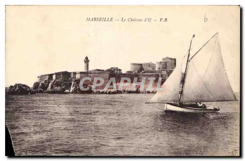 Marselha -- O Castelo de If -- P.B. - Frente