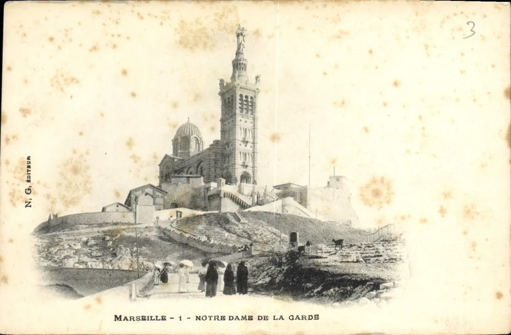 Marseille - Igreja de Nossa Senhora da Guarda — N. G. editor, n° 3 - Frente