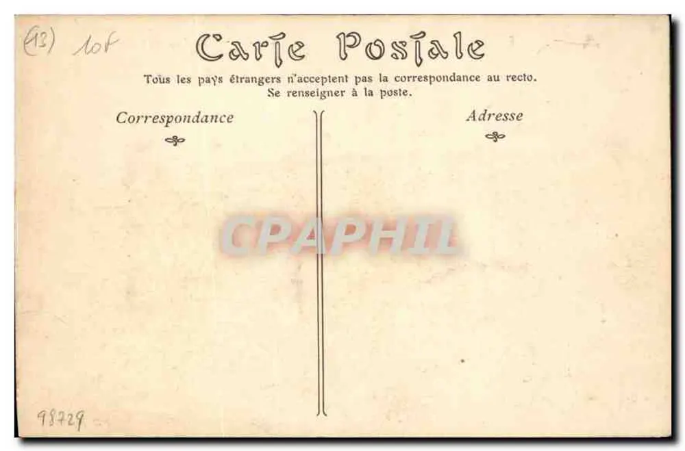 Arles — Les Aliscamps — Editor ND-Paris, n° de série 7 - Verso