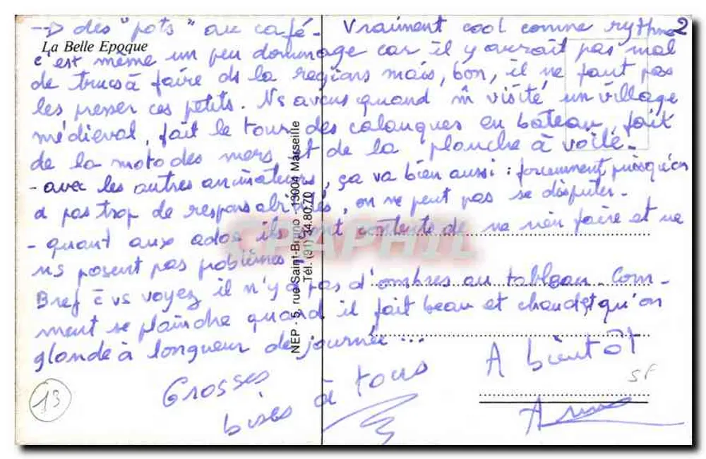 In der Provence — Lou Brande — Le Rondeau - Rückseite