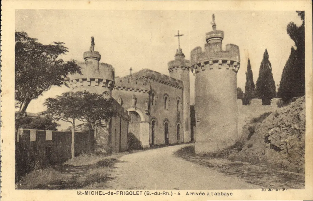 Ankunft an der Abtei — St-MICHEL-de-FRIGOLET (B.-du-Rh.) — E.A.D.P. - Vorderseite