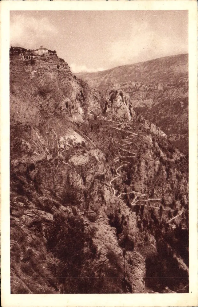 Das Dorf und der Weg zum Paradies — Gourdon — Verlag G. Braun & Cie, Nizza - Vorderseite