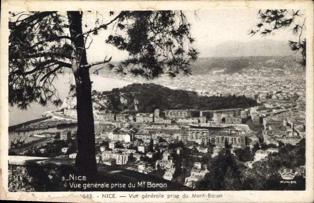 NICE — Vista geral tirada do Mont-Boron — Munier, n° 643 - Frente