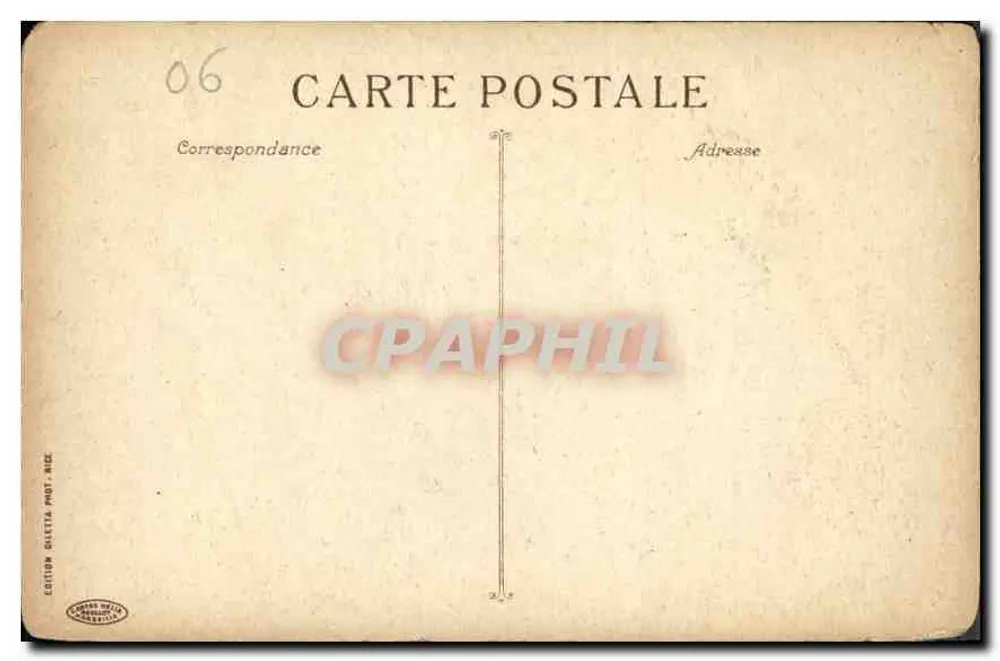 CANNES — Vue générale — Le Cours. — Édition Giletta, Nice, n° 415 - Verso