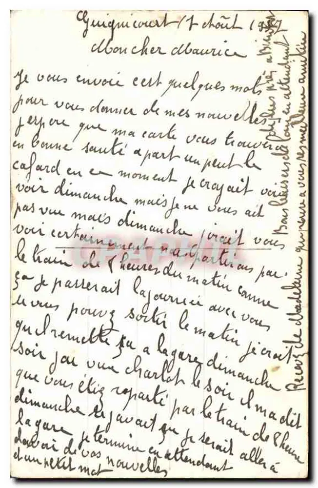 Barômetro do Amor — editor A. Moer, n° 2866 - Verso