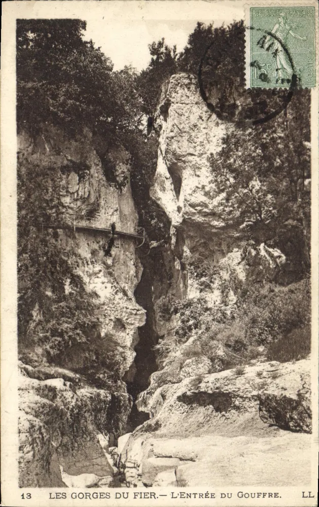 Die Gorges des Fier — Der Eingang in den Schlund — LL - Vorderseite