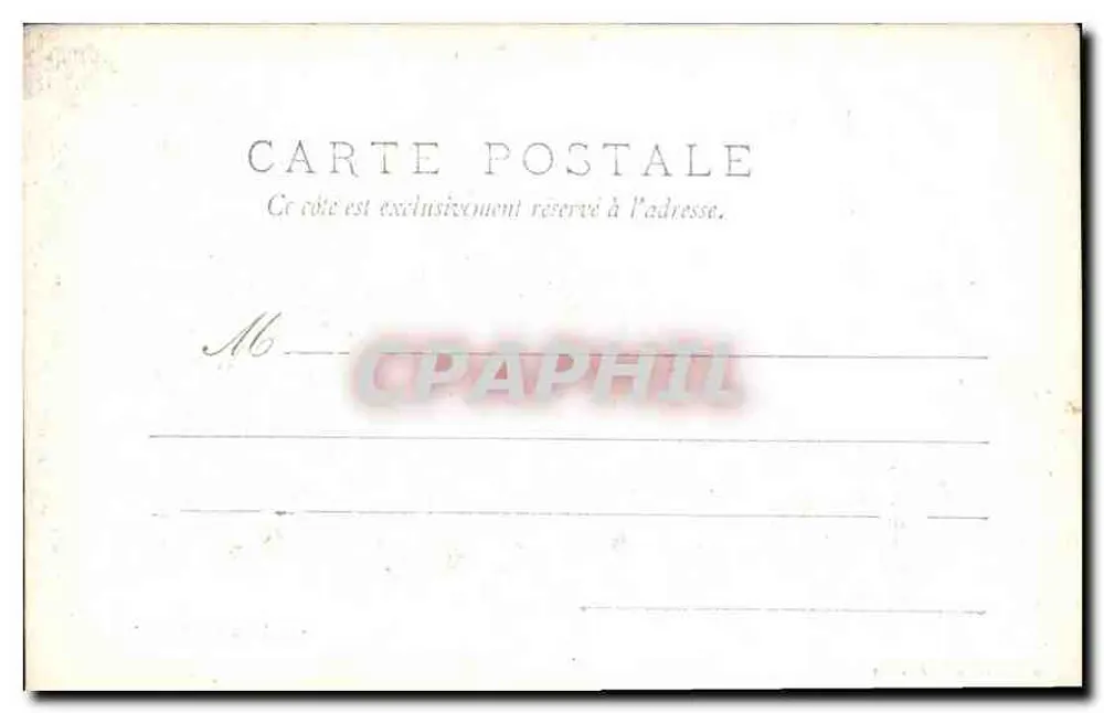 Ponta de Primel — vista das falésias rochosas — Andricieu, Ed., Morlaix, n°54 - Verso