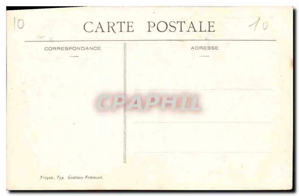 Kathedrale von Troyes — Erinnerung an die Feste für Jeanne d'Arc — Fotografie O. B. - Rückseite