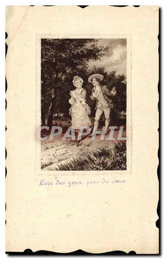 Couple en promenade — scène bucolique — éditeur non identifié - Vorderseite