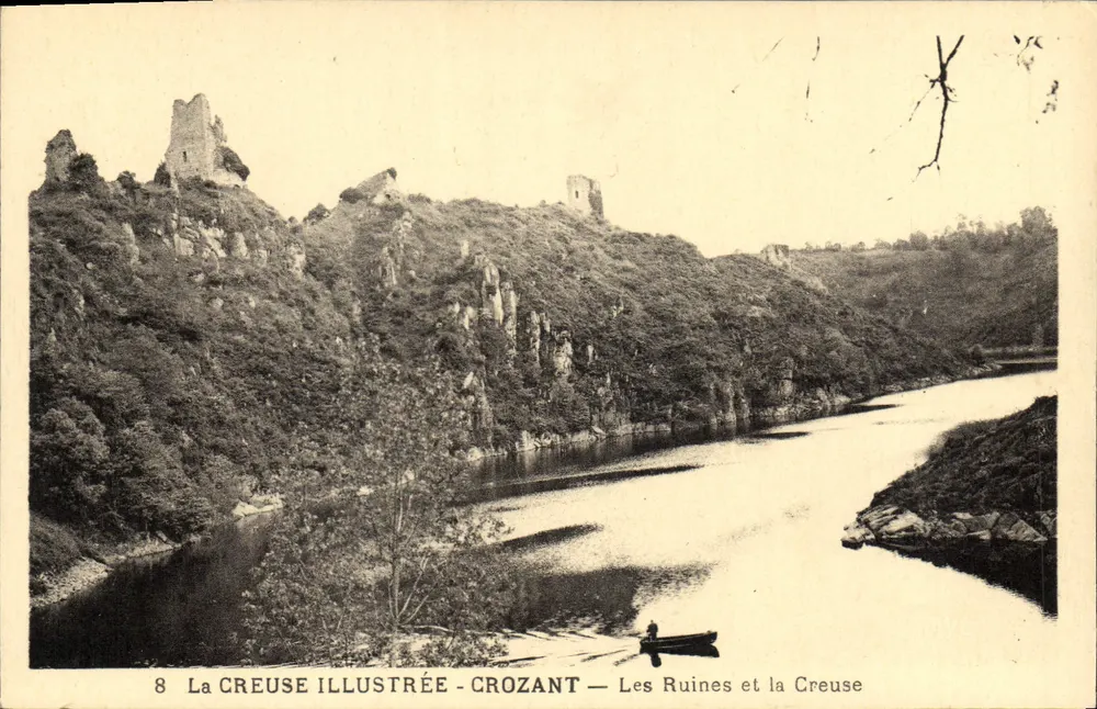 Die Ruinen und die Creuse — Crozant — La Creuse Illustrée, n°8 - Vorderseite