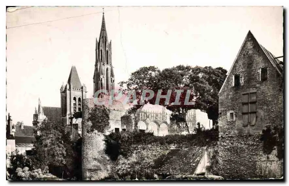 Senlis (Oise) — Die Kathedrale und Ruinen des Schlosses — Les Tirages Modernes - Vorderseite