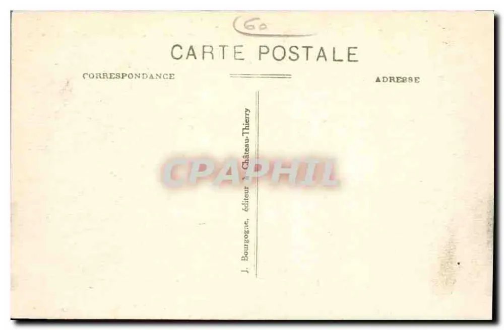 Chantilly (Oise) - Het Kasteel, noordoostelijke gevel — Uitg. J.B. - Achterkant