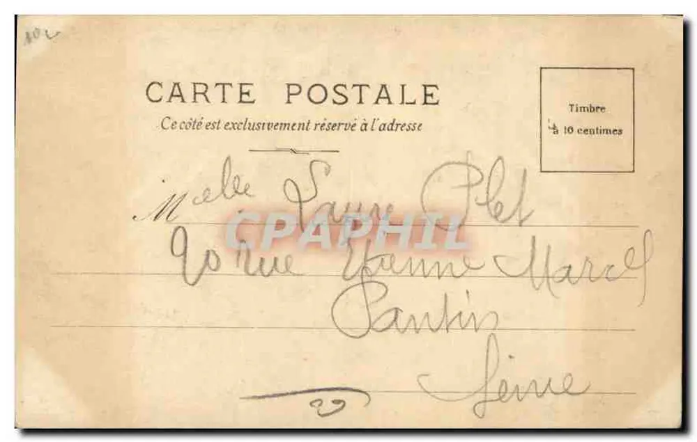Compiègne — O Castelo — S.I.P. Série N°90 - Verso
