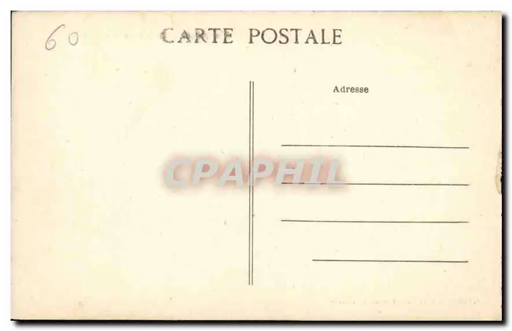 Compiègne — O Castelo (Vista do Parque) — J.J. Prenkquin, Compiègne - Verso