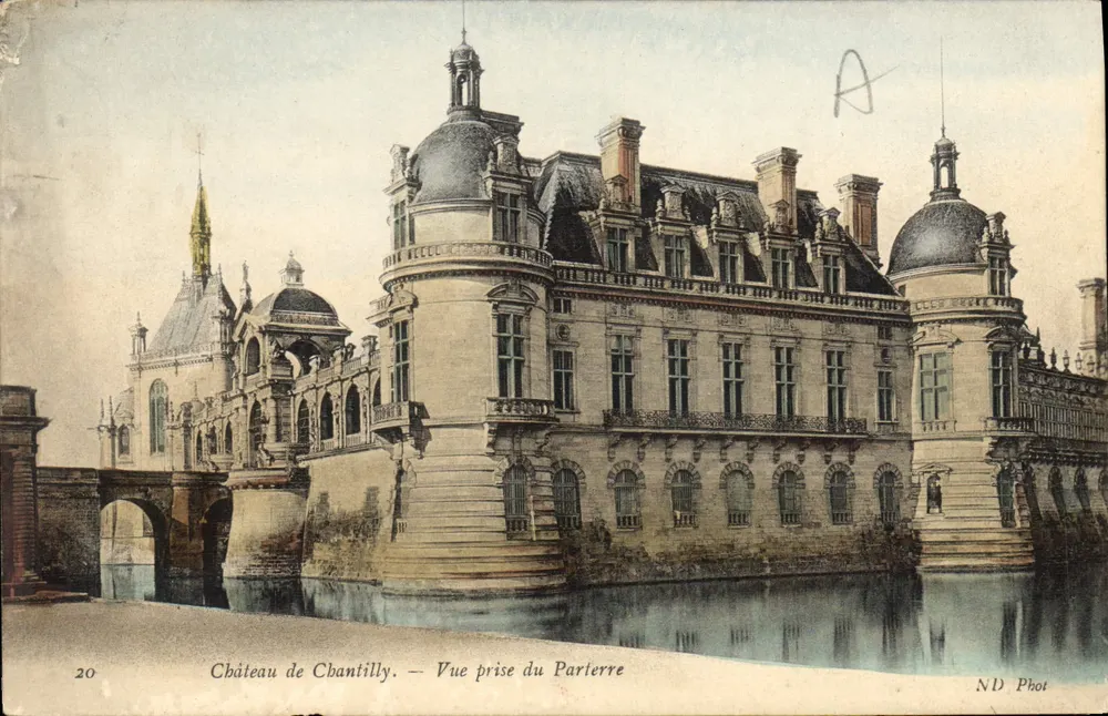 Schloss Chantilly — Ansicht vom Parterre — ND Phot - Vorderseite