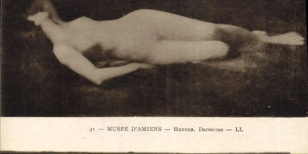 Nua deitada — Museu de Amiens — Henner. Dormeuse — LL - Frente