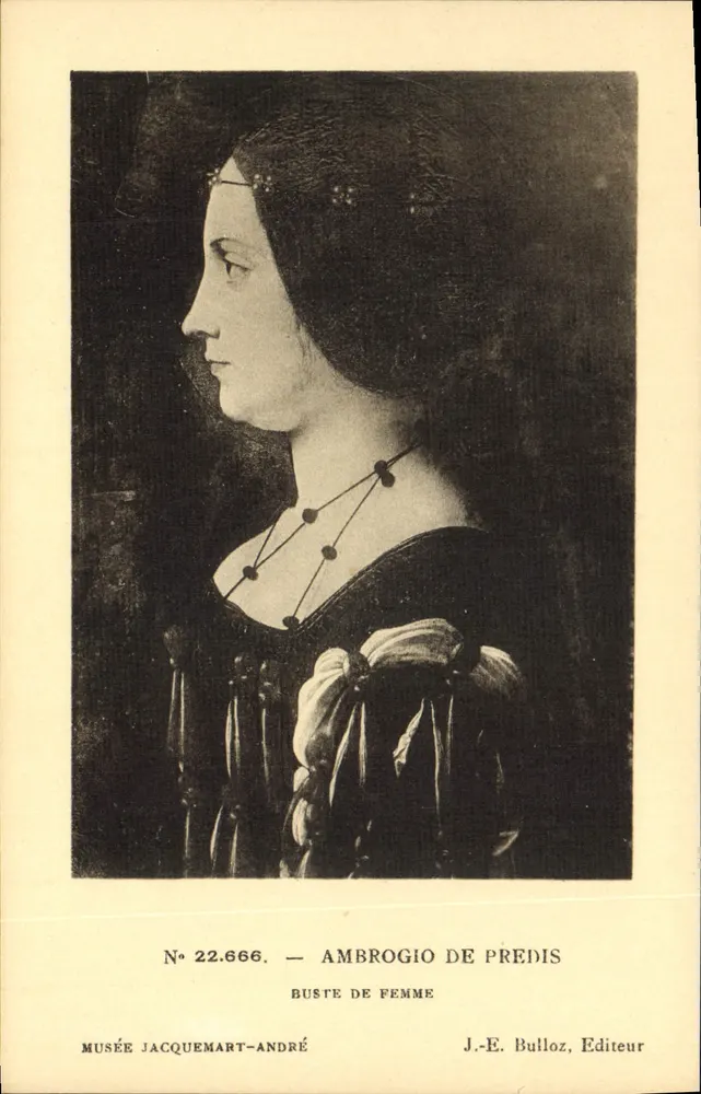Bust der Frau — Ambrogio de Predis — Musée Jacquemart-André, J.-E. Bulloz, Verlag, n° 22.666 - Vorderseite