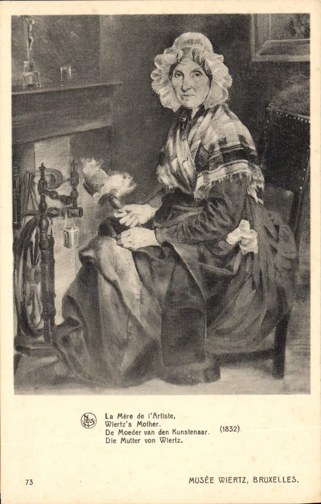 Die Mutter des Künstlers — (1832) — Musée Wiertz, Brüssel, n°73 - Vorderseite