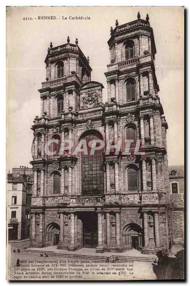 Rennes — Katedra — wydawca Laurent Négrin, nr 4414 - Awers