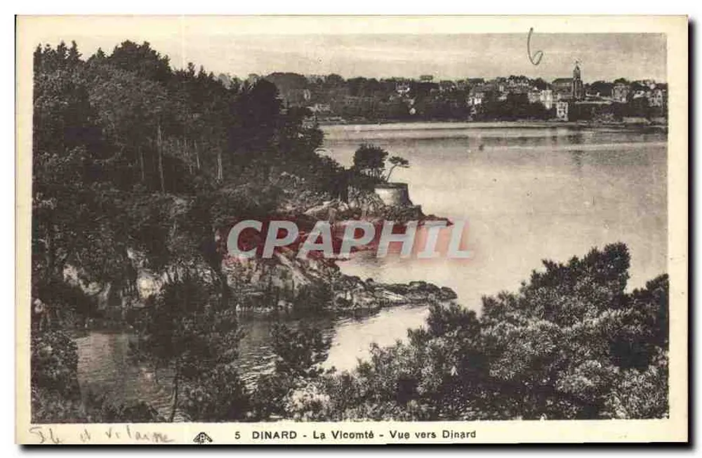 Dinard - La Vicomté - Uitzicht op Dinard — C° des Arts Photomécaniques, Strasbourg-Schiltigheim - Voorkant
