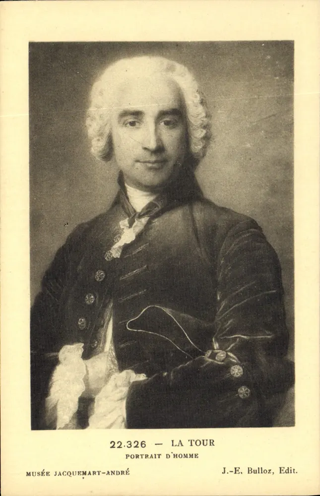 La Tour — Portrait eines Mannes — J.-E. Bulloz, Verlag - Vorderseite