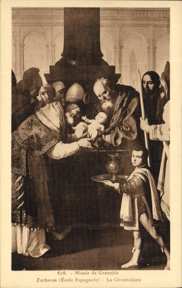 De Circumcisië — Werk van Zurbarán — Museum van Grenoble - Voorkant