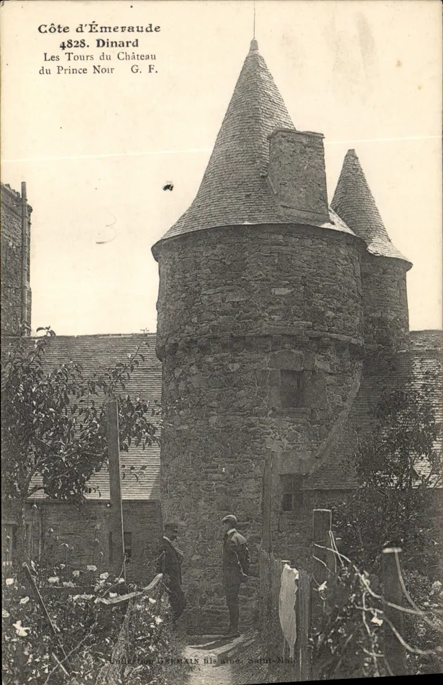 Die Türme des Schlosses des Schwarzen Prinzen — Côte d'Émeraude, Dinard — G. F. - Vorderseite