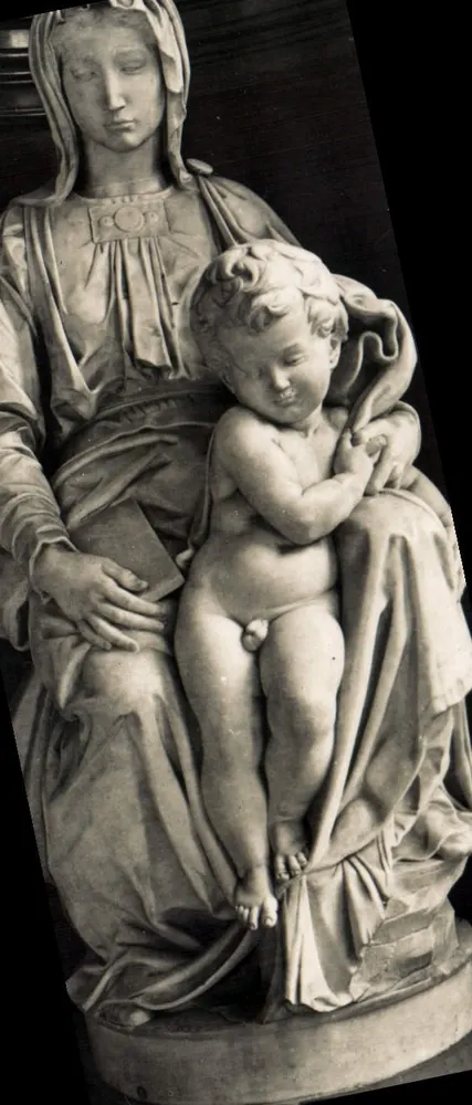 Statue der Jungfrau mit dem Kind — Belvèze phot. - Vorderseite
