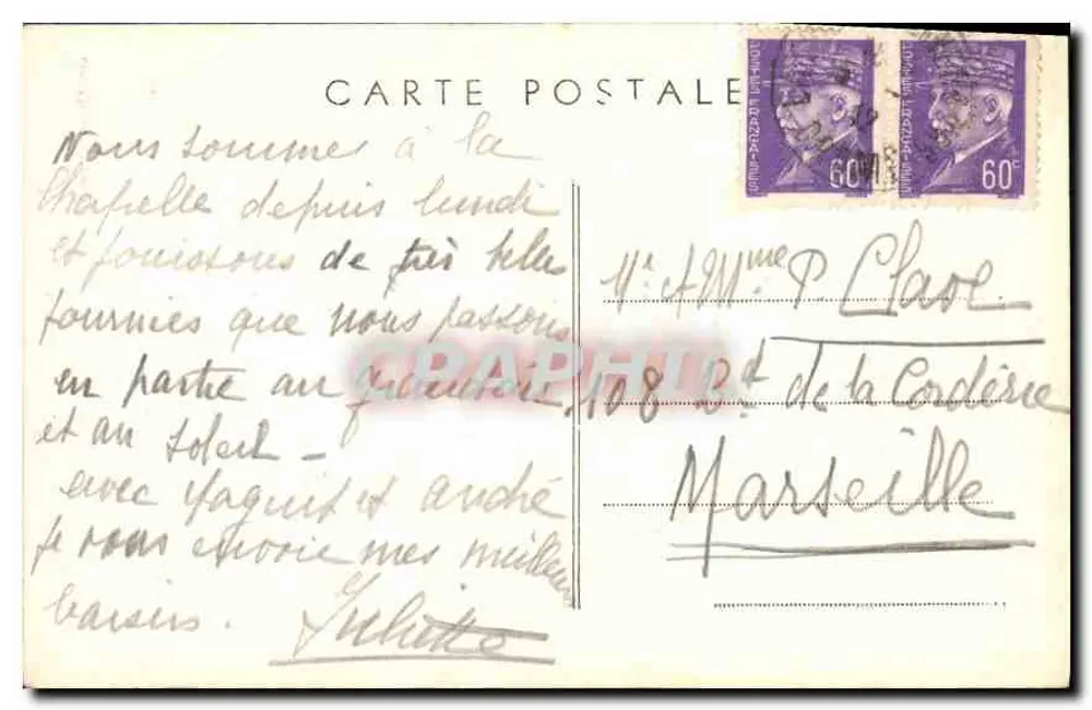 Les Grands-Goulets — Route du Vercors — Verlag C. P. Lyon, Nr. 1 - Rückseite