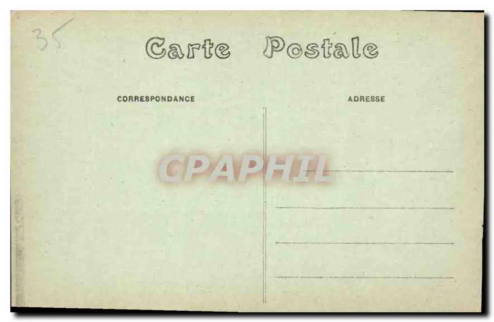 Fougères (Il.&V.) — L'Entrée du Château — Éditeur A. Lamiré, Rennes - Rückseite