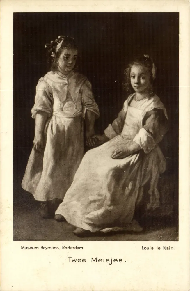 Duas Meninas — Louis le Nain — Museum Boymans, Rotterdam - Frente