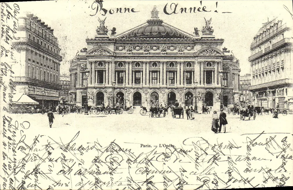 Paris — O Ópera — Cartas de Outrora - Frente