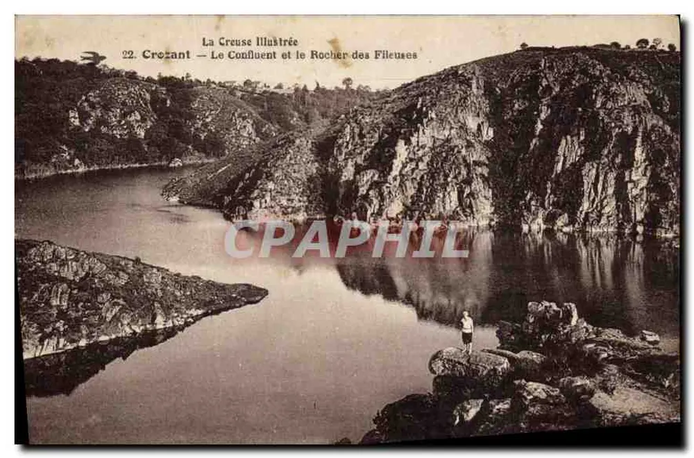 Crozant — Der Zusammenfluss und der Felsen der Spinnerei — La Creuse Illustriert - Vorderseite