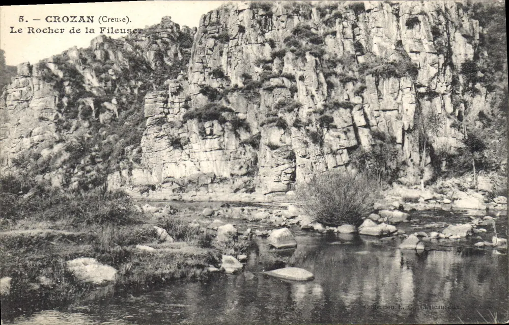 Crozan (Creuse) — O Rocha da Fiação — Coleção L. C. Châteaureaux - Frente