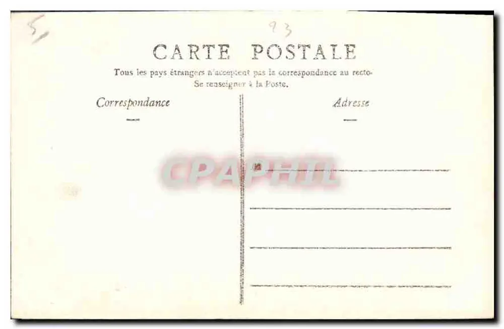 Crozan (Creuse) — O Rocha da Fiação — Coleção L. C. Châteaureaux - Verso