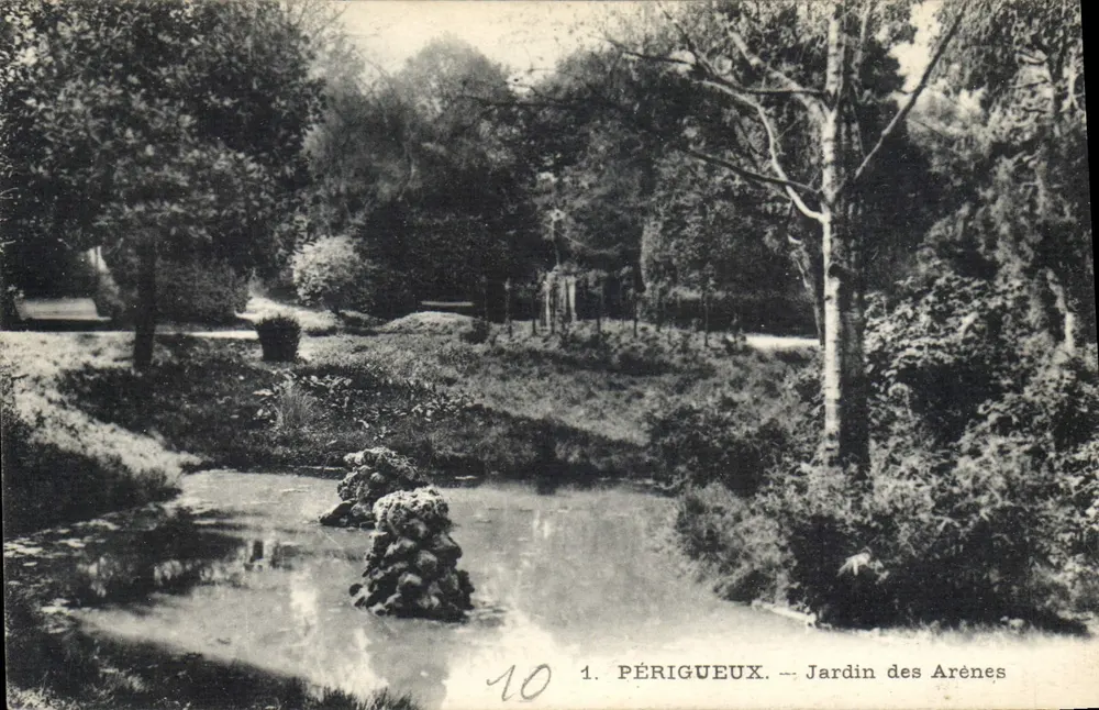 Périgueux — Jardim das Arênes — editor desconhecido, n° 10 - Frente