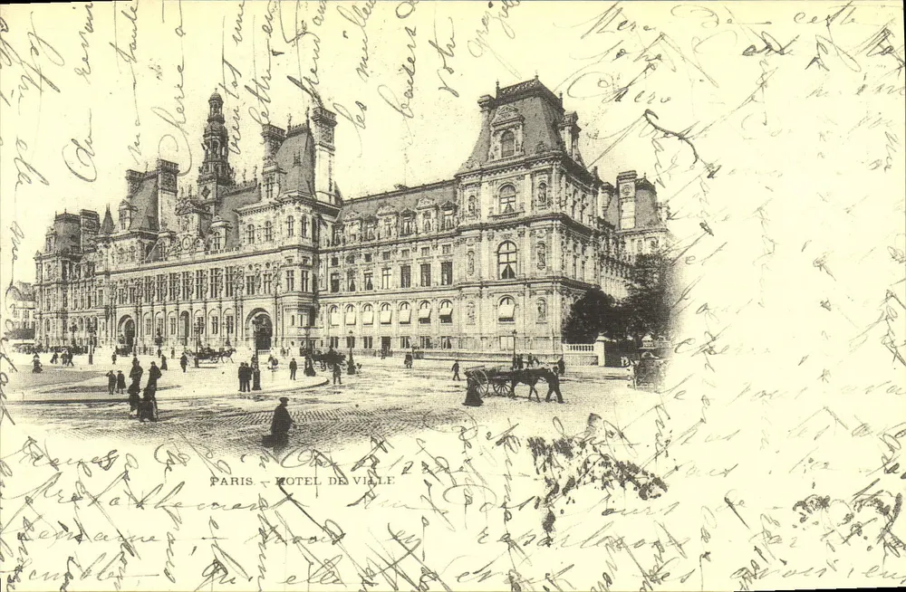 Paris — Hotel de Ville — Cartes d'autrefois, Vues de Paris, n° 465 271 - Frente