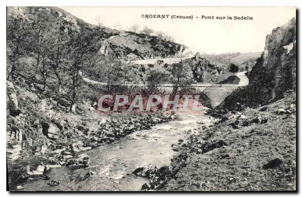 Crozant (Creuse) — Brücke über die Sedelle — unbekannter Verlag - Vorderseite