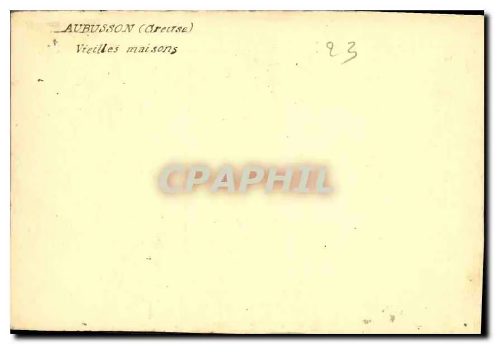Aubusson (Creuse) — Oude huizen — nr. 93 - Achterkant