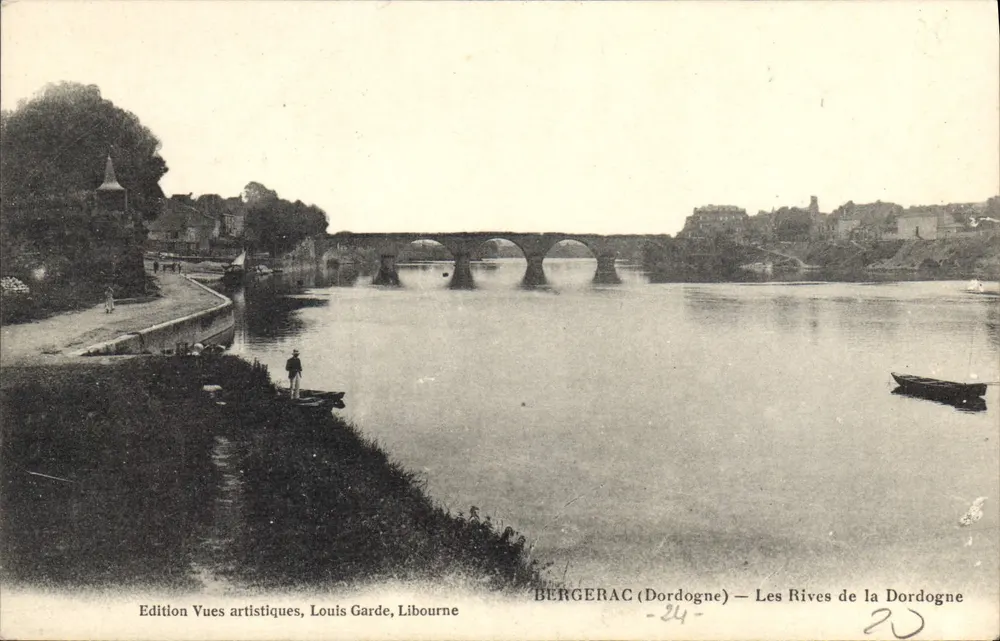 Bergerac (Dordogne) — Die Ufer der Dordogne — Edition Vues artistiques, Louis Garde, Libourne - Vorderseite