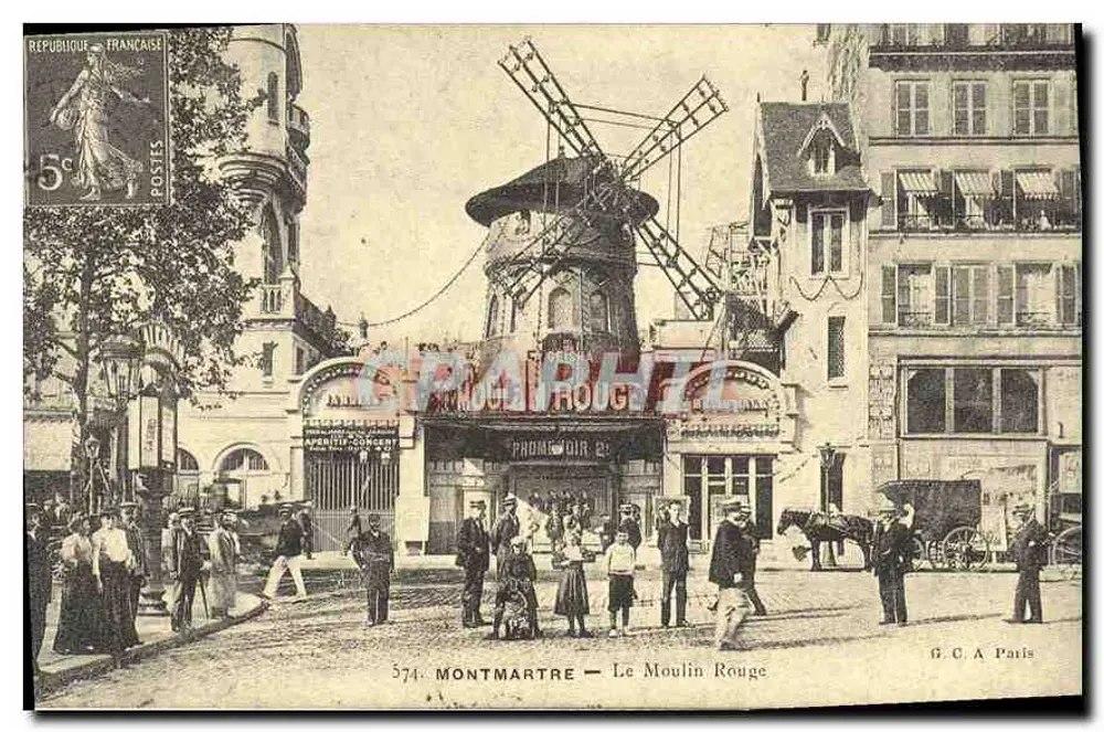 Montmartre — A Moinha Vermelha — G.C.A Paris - Frente