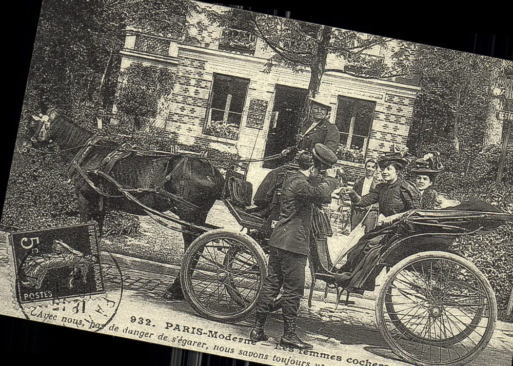 Paris-Moderne — As mulheres cochères — n° 932 - Frente