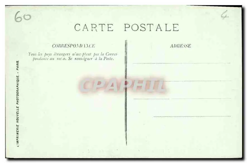 Compiègne — Das Schloss — Galerie der Teppiche — LL. - Rückseite
