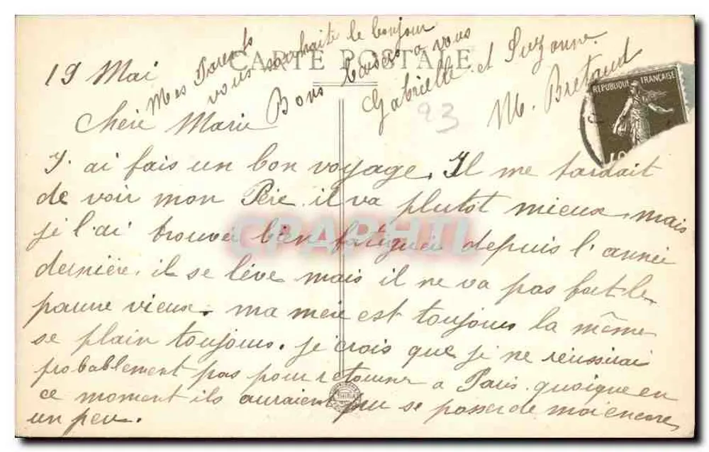 Croissant — Os Rochos da Filouse - Verso