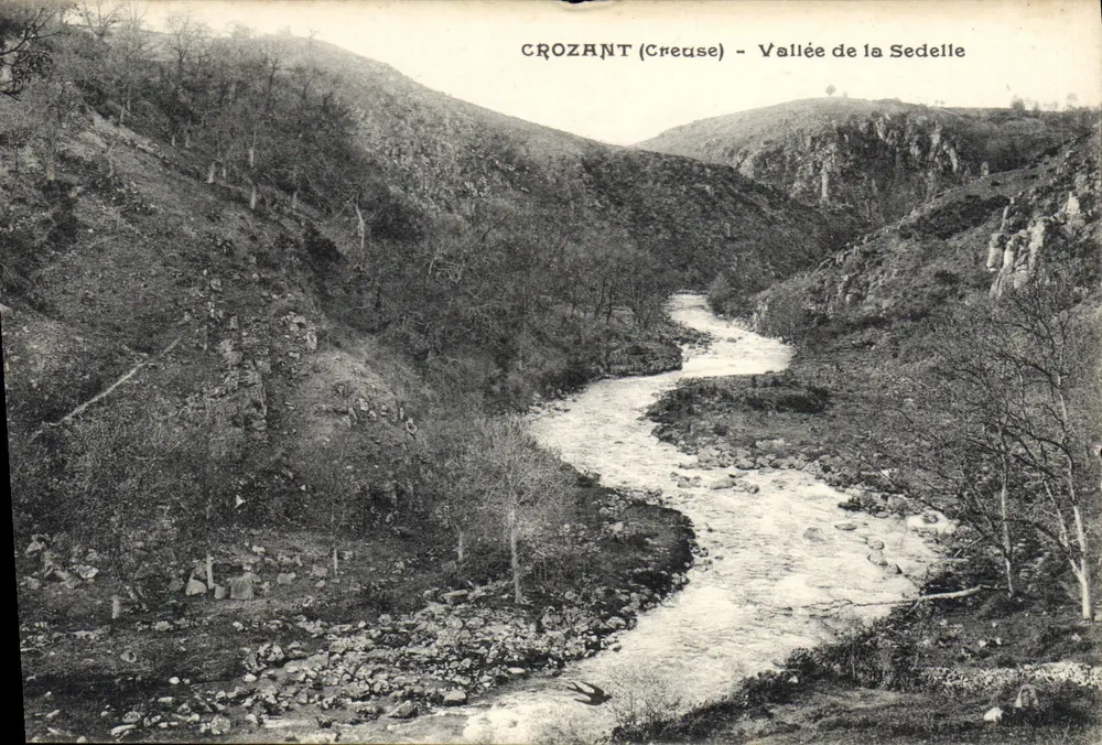 Crozant (Creuse) — Vale da Sedelle — editor não identificado - Frente